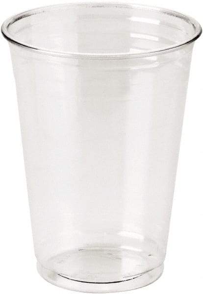 Dixie - Clear Plastic PETE Cups, Cold, 10 oz, WiseSize, 25/Pack, 20 Packs/Carton - Clear - Exact Tool & Supply