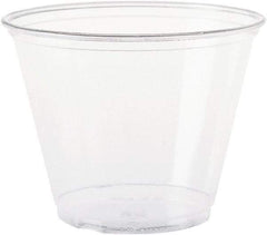 Solo - Ultra Clear Cups, Squat, 9 oz, PET, 50/Bag, 1000/Carton - Clear - Exact Tool & Supply