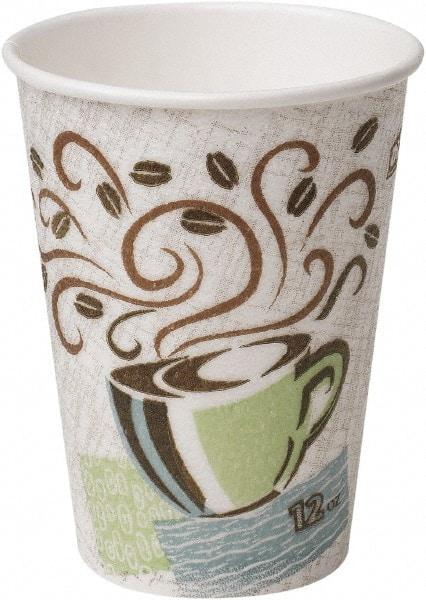 Dixie - Hot Cups, Paper, 12 oz, 50/Pack - Coffee Dreams Design - Exact Tool & Supply