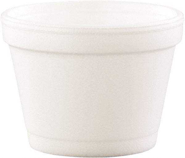 DART - Bowl Containers, Foam, 4 oz, 1000/Carton - White - Exact Tool & Supply