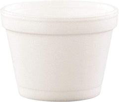 DART - Bowl Containers, Foam, 4 oz, 1000/Carton - White - Exact Tool & Supply