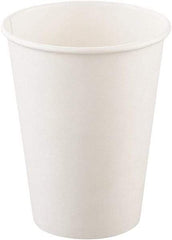 Solo - Single-Sided Poly Paper Hot Cups, 12 oz, 50/Bag, 20 Bags/Carton - White - Exact Tool & Supply