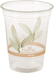 Solo - Bare Eco-Forward RPET Cold Cups, 16-18 oz, Clear, 50/Pack, 1000/Carton - Clear - Exact Tool & Supply