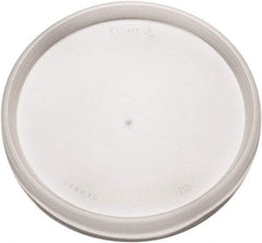 DART - Plastic Lids, for 8, 12, 16 oz Hot/Cold Foam Cups, Vented, 1000/Carton - Translucent - Exact Tool & Supply