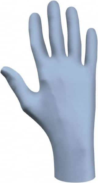 SHOWA - Size XL, 6 mil, Food Grade, Powder Free Nitrile Disposable Gloves - Exact Tool & Supply