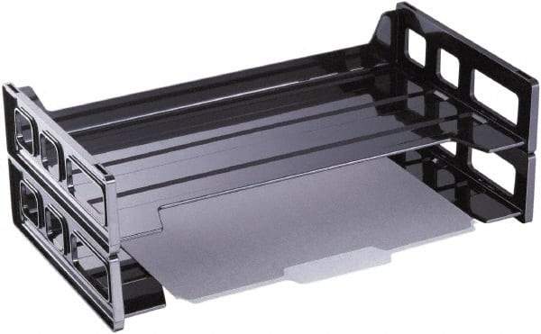 UNIVERSAL - Black Document Organizer - Plastic - Exact Tool & Supply