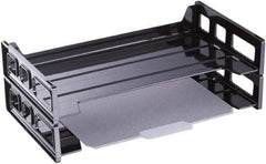 UNIVERSAL - Black Document Organizer - Plastic - Exact Tool & Supply