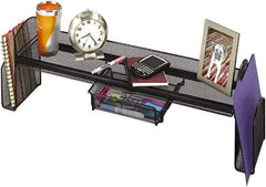 Safco - Black Space Saver Shelf - Steel, Mesh - Exact Tool & Supply