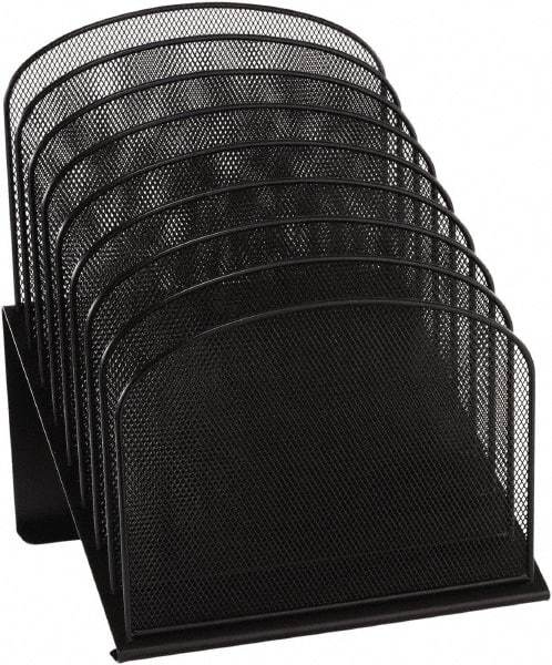 Safco - Black Document Organizer - Steel, Mesh - Exact Tool & Supply