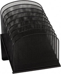 Safco - Black Document Organizer - Steel, Mesh - Exact Tool & Supply