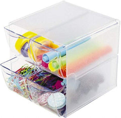 Deflect-o - Clear Desk Top Organizer - Plastic - Exact Tool & Supply