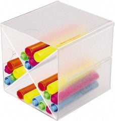 Deflect-o - Clear Desk Top Organizer - Plastic - Exact Tool & Supply