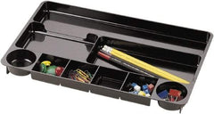 UNIVERSAL - Black Drawer Organizer - Plastic - Exact Tool & Supply