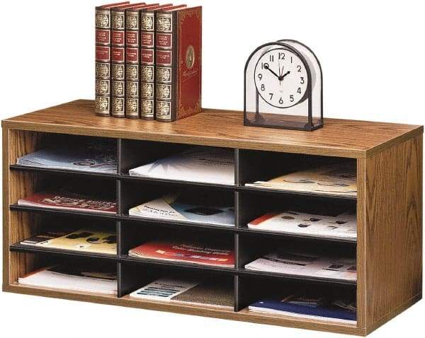 FELLOWES - Medium Oak Document Organizer - Melamine, Particleboard - Exact Tool & Supply