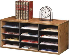 FELLOWES - Medium Oak Document Organizer - Melamine, Particleboard - Exact Tool & Supply