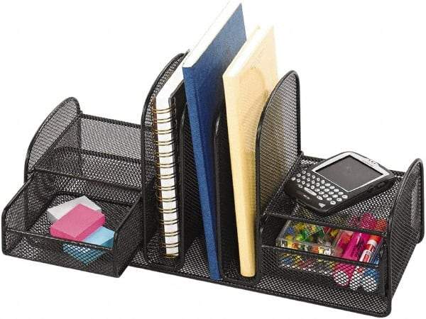 Safco - Black Document Organizer - Steel, Mesh - Exact Tool & Supply