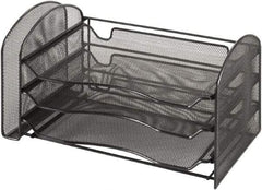 Safco - Black Combination File Sorter - Steel, Mesh - Exact Tool & Supply
