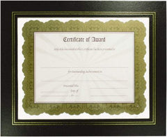 Nudell - 2 Piece Black Document Holders-Certificate/Document - 11" High x 8-1/2" Wide - Exact Tool & Supply
