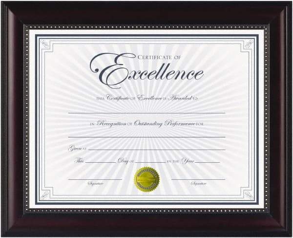 Dax - Rosewood Document Holders-Certificate/Document - 11" High x 8-1/2" Wide - Exact Tool & Supply
