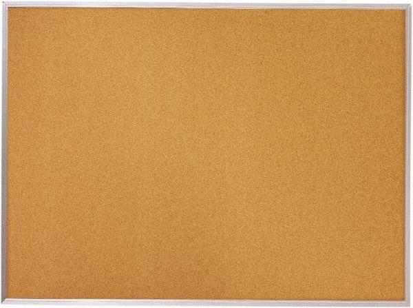 Mead - 96" Wide x 48" High Open Cork Bulletin Board - Natural (Color) - Exact Tool & Supply