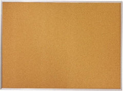 Mead - 96" Wide x 48" High Open Cork Bulletin Board - Natural (Color) - Exact Tool & Supply