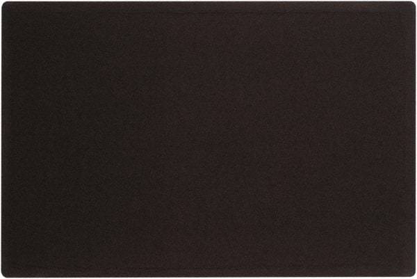 Quartet - 36" Wide x 24" High Cork Bulletin Board - Fabric, Black - Exact Tool & Supply