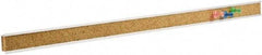 Quartet - 36" Wide x 1" High Cork Bulletin Bar - Brown - Exact Tool & Supply