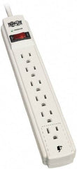 Tripp-Lite - 6 Outlets, 120 VAC15 Amps, 8' Cord, Power Outlet Strip - Floor, Keyhole Mount, 5-15 NEMA Configuration, 10.85" Strip - Exact Tool & Supply