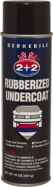 Berkebile - 16 oz Black Automotive Rubberized Coating - Comes in Aerosol Can - Exact Tool & Supply