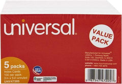 UNIVERSAL - 500 Index Cards - 3 x 5" - Exact Tool & Supply