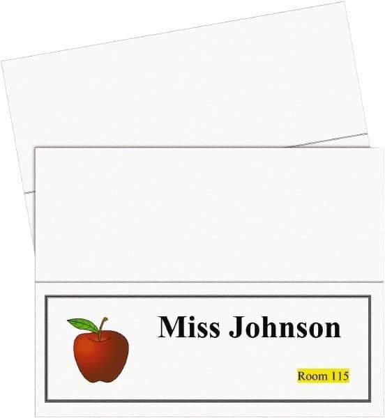C-LINE - 50 Tent Cards - 11 x 4-1/4" - Exact Tool & Supply