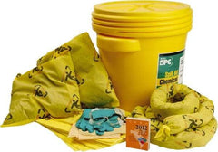 Brady SPC Sorbents - 16 Gal Capacity Chemical Spill Kit - 20 Gal Polyethylene Drum - Exact Tool & Supply