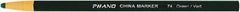 DIXON - Green China Marker - Soft Crayon Tip, Wax - Exact Tool & Supply