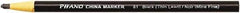 DIXON - Black China Marker - Soft Crayon Tip, Wax - Exact Tool & Supply
