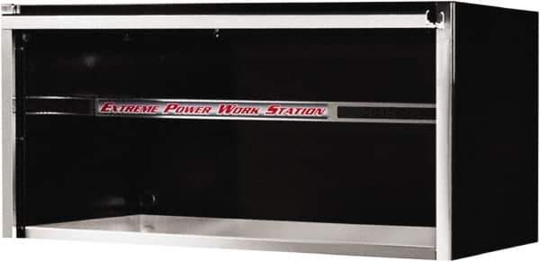 EXTREME TOOLS - Tool Storage Workstation - 55" Wide x 30" Deep x 26-3/8" High, 11 Gauge Steel, Black - Exact Tool & Supply