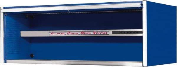 EXTREME TOOLS - Tool Storage Workstation - 72" Wide x 30" Deep x 26-3/8" High, 11 Gauge Steel, Blue - Exact Tool & Supply