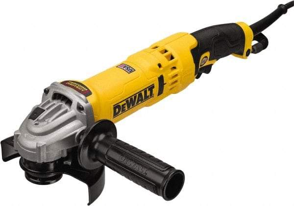 DeWALT - 4-1/2 & 5" Wheel Diam, 11,000 RPM, Corded Angle & Disc Grinder - 5/8-11 Spindle - Exact Tool & Supply