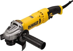 DeWALT - 4-1/2 & 5" Wheel Diam, 11,000 RPM, Corded Angle & Disc Grinder - 5/8-11 Spindle - Exact Tool & Supply