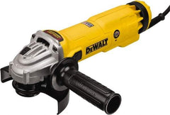 DeWALT - 4-1/2 & 5" Wheel Diam, 11,000 RPM, Corded Angle & Disc Grinder - 5/8-11 Spindle - Exact Tool & Supply