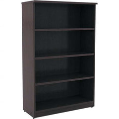 ALERA - Bookcases Height (Inch): 55 Color: Espresso - Exact Tool & Supply