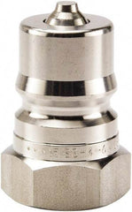 Parker - 3/4-16 SAE ORB 316 Stainless Steel Hydraulic Hose Female Straight Thread Nipple - 1,500 psi, 6 GPM, Series 60 - Exact Tool & Supply