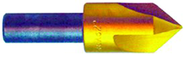 3/4 100° 3 Flute High Speed Steel Countersink-TiN - Exact Tool & Supply