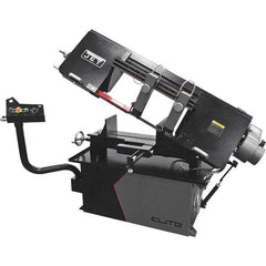 Jet - 10 x 18" Max Capacity, Manual Variable Speed Pulley Horizontal Bandsaw - 50 to 275 SFPM Blade Speed, 230 Volts, 1 Phase - Exact Tool & Supply