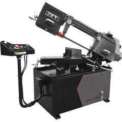 Jet - 8 x 13" Manual Horizontal Bandsaw - 1 Phase, 115/230 Volts, Variable Speed Pulley Drive - Exact Tool & Supply