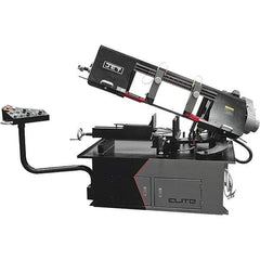 Jet - 10 x 17" Max Capacity, Semi-Automatic Variable Speed Pulley Horizontal Bandsaw - 50 to 275 SFPM Blade Speed, 230/460 Volts, 2 hp, 3 Phase - Exact Tool & Supply