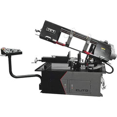 Jet - 10 x 17" Max Capacity, Semi-Automatic Variable Speed Pulley Horizontal Bandsaw - 50 to 275 SFPM Blade Speed, 230/460 Volts, 2 hp, 3 Phase - Exact Tool & Supply