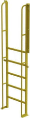 TRI-ARC - 102" 6 Step Configurable Crossover Ladder - 90° Incline, 1,000 Lb Capacity, 60" Platform Height, 30" Base Width x 15" Base Depth, Perforated Tread - Exact Tool & Supply