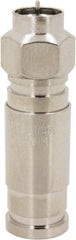 Ideal - Straight, F Type Compression Coaxial Connector - Compatible with RG11 - Exact Tool & Supply