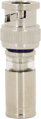 Ideal - Straight, BNC Compression Coaxial Connector - Compatible with RG6, Brass Body - Exact Tool & Supply