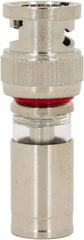 Ideal - Straight, BNC Compression Coaxial Connector - Compatible with RG59, Brass Body - Exact Tool & Supply